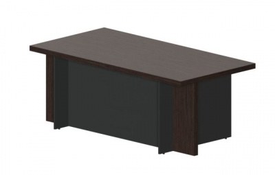 Стол руководителя 2000х1000х77,5 0мм FA2010OMAN дуб мокко антрацит