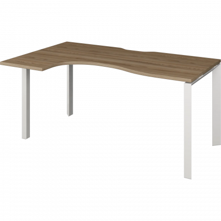 Стол эргономичный левый на металлокаркасе НТМП.П-060.ЛВ 1600x1000x750