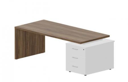 Стол на опорной тумбе 3 ящика (правый) 200(+0/15/30)0х900х73.50мм NR200T3D