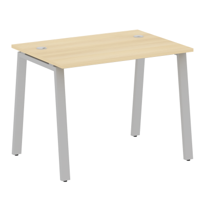 Metal System Стол письменный на А-образном м/к БА.СП-1 Акация Лорка/Металл Серый 1000*720*750