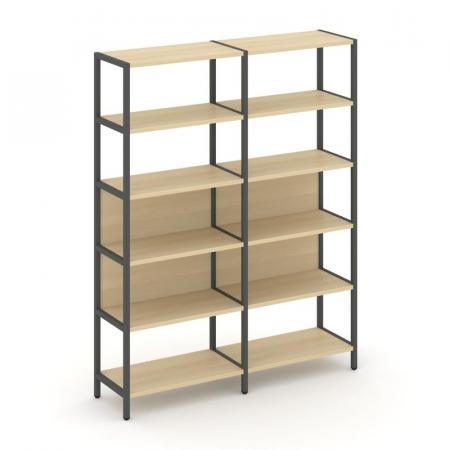 Shelf System Двухсекционный стеллаж пятиярусный SN.STM-521 1590*400*198