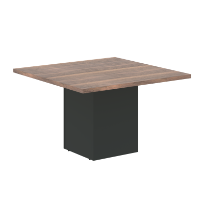 Стол центральный VRCCT 1212.1 Американский орех/Яшма черный 1200х1200х750 VELION VENEER