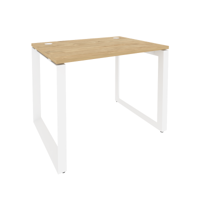 Onix Стол рабочий на О-образном м/к O.MO-SP-1.7 Тиквуд Светлый/Металл Белый 980*720*750