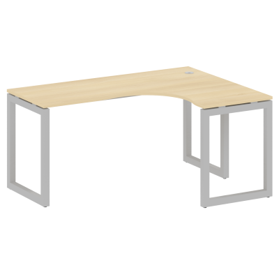 Metal System Quattro Стол криволинейный правый на О-образном м/к 50БО.СА-4 (R) Акация Лорка/Металл С