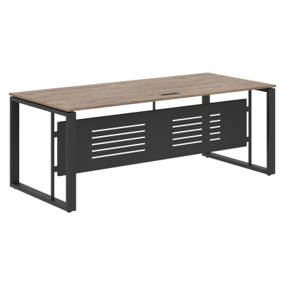 Стол руководителя EST 209M Кария Пальмира/Антрацит 2000х900х750 ENIO