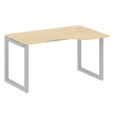 Metal System Quattro Стол криволинейный правый на О-образном м/к 50БО.СА-2 (R) Акация Лорка/Металл С