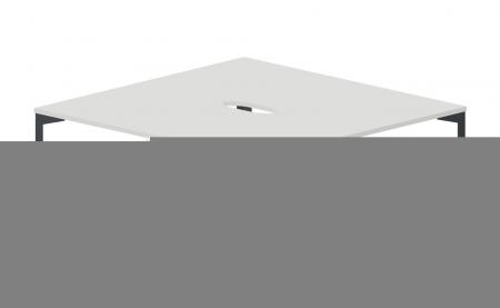 Составной стол на 2 рабочи0х места 1580х156,60х750мм (2 эргономичны0х выреза) RY2TV168