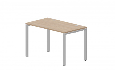Стол 1180х680х750мм (2 громмета) STNG127OWAL светлый дуб алюминий