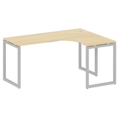 Metal System Quattro Стол криволинейный правый на О-образном м/к 40БО.СА-4 (R) Акация Лорка/Металл С