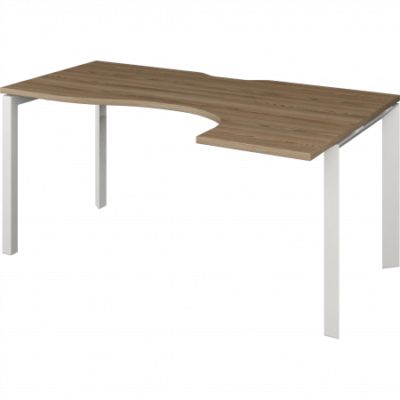 Стол эргономичный правый на металлокаркасе НТМП.П-040.ПР 1400x1000x750