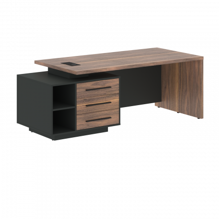 Стол руководителя с тумбой VRCT 2190(L) 2100х900х750