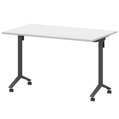Стол мобильный складной МБ22-120.70 Белый/Антрацит 1200x700x750 Моби