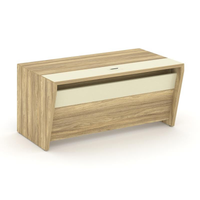 Corner Стол руководителя прямой COR.SR-16 Гикори Песочный/Ваниль 1600*900*750