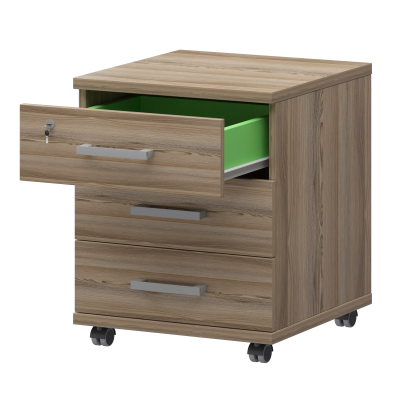 Тумба подкатная НТ-330 Дуб сафари 430x442x583 Аргентум