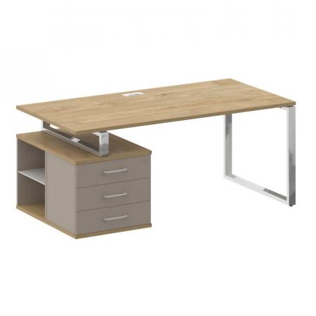 Стол руководителя с опорной тумбой, левый SK.SRT-180 (L) 1800*904*753