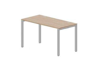 Стол 1380х680х750мм (2 громмета) STNG147OWAL светлый дуб алюминий