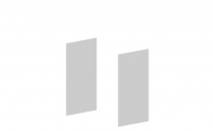 Комплект боковых отделочных панелей для шкафа высотой 80 см. U2PA080
