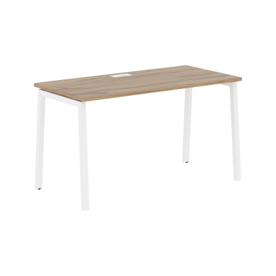 Стол прямой ELST 1367 Дуб Денвер светлый/Белый 1360х670х750 EDIS