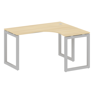 Metal System Quattro Стол криволинейный правый на О-образном м/к 50БО.СА-3 (R) Акация Лорка/Металл С