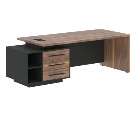 Стол руководителя с тумбой VRCT 2390(L) 2300х900х750