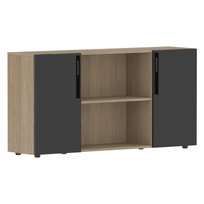 Шкаф с двумя дверями и открытой полкой СП-064-25-22 1600х450х800 KANON