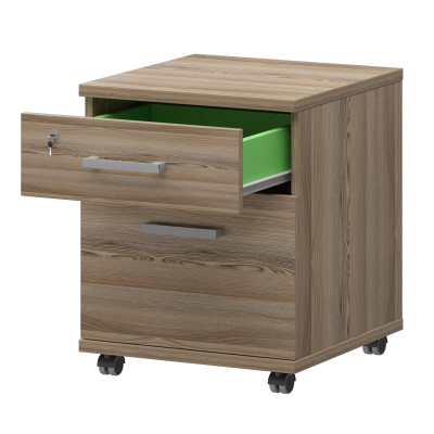 Тумба подкатная файловая НТ-330.ФЛ Дуб сафари 430x442x583 Аргентум