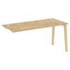 Onix Wood Стол-приставка OW.SPR-4.7 Тиквуд Светлый/Дуб Светлый/Металл Белый 1580*720*750