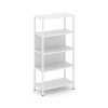 Shelf System Односекционный стеллаж четырехярусный SN.STM-411 Белый/Металл Белый 810*400*1613