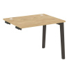 Onix Wood Стол-приставка OW.SPR-1.8 Тиквуд Светлый/Дуб Темный/Металл Антрацит 980*800*750
