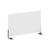 Metal System Экран для стола боковой Б.ЭКР-60 Белый/Металл Антрацит 600*348*18