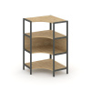 Shelf System Односекционный угловой стеллаж трехярусный SN.STMU-311 Тиквуд Светлый/Металл Антрацит 8