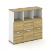 Concept Шкаф 3 узкие секции, 3 ниши CN.STU-333 W 1252*4