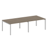 Metal System Quattro Переговорный стол (2 столешницы) на П-образном м/к 50БП.ПРГ-2.3 Вяз Благородный