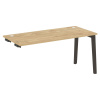 Onix Wood Стол-приставка OW.SPR-4.7 Тиквуд Светлый/Дуб Темный/Металл Антрацит 1580*720*750