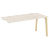 Onix Wood Стол-приставка OW.SPR-4.8 Денвер Светлый/Дуб Светлый/Металл Белый 1580*800*750