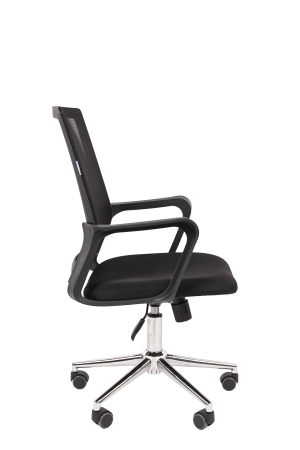 Кресло для персонала CHAIRMAN 606 хром черный