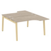 Onix Wood Рабочая станция OW.D.SA-2 Дуб Аттик/Дуб Светлый/Металл Белый 1380*1995*750 (1475/460)