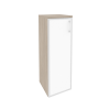 Onix Шкаф средний узкий левый O.SU-2.4 R (L) white Дуб Аттик/Стекло White 400*420*1207