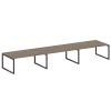 Metal System Quattro Переговорный стол (3 столешницы) на О-оразном м/к 50БО.ПРГ-3.5 Вяз Благородный/
