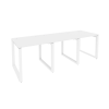 Onix Рабочая станция на О-образном м/к O.MO-RS-3.0.8 Белый Бриллиант/Металл Белый 2340*800*750