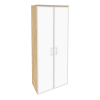 Onix Шкаф высокий широкий O.ST-1.10 R white Тиквуд Светлый/Стекло White 800*420*1977
