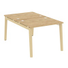 Onix Wood Рабочая станция OW.D.RS-2.1.8 Тиквуд Светлый/Дуб Светлый/Металл Белый 980*1635*750