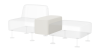 Модуль соединительный 90° высокий Смарт Domus milk