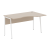 Стол прямой СА-2P(R) Мокачино/Белый 1400х900х755 IMAGO PLUS