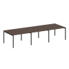 Metal System Quattro Переговорный стол (3 столешницы) на П-оразном м/к 40БП.ПРГ-3.2 Венге Цаво/Метал