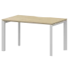 Стол на металлокаркасе  НТМП.П-120 Баттл Рок/Белый 1200x730x750 Аргентум-МП
