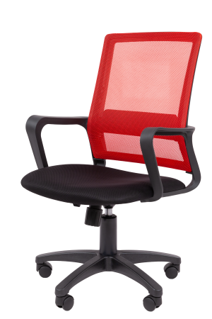 Кресло для персонала CHAIRMAN 606 черно-красный