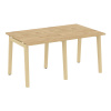 Onix Wood Стол переговорный (2 столешницы) OW.PRG-2.0 Тиквуд Светлый/Дуб Светлый/Металл Белый 1560*9
