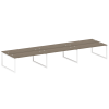 Metal System Quattro Рабочая станция на 6 раб. мест на О-образном м/к 50БО.СМ-6.5 Вяз Благородный/Ме