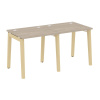 Onix Wood Рабочая станция OW.RS-2.0.7 Дуб Аттик/Дуб Светлый/Металл Белый 1560*720*750